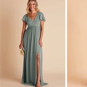 Birdy Grey Hannah Empire Dress - Sea Glass chiffon